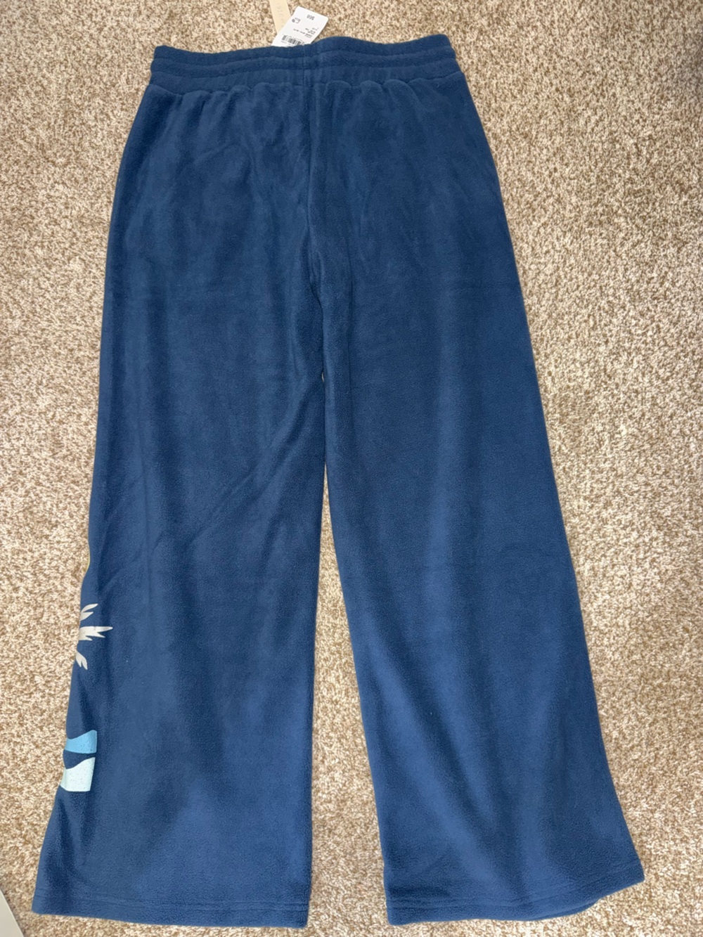 Navy Blue Fleece Pants - Picture 4 of 5